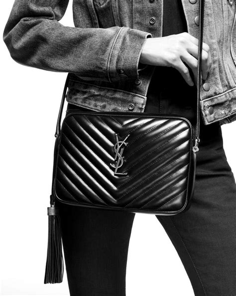 ysl pebbled leather camera bag|Saint Laurent Lou Camera Bags .